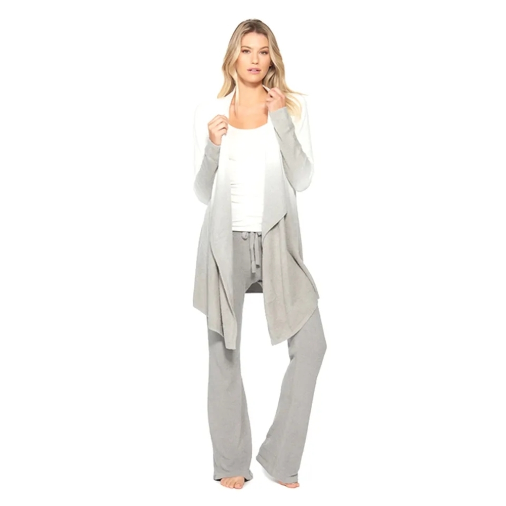 Barefoot Dreams - Calypso Wrap Ombre Pewter/Pearl - S/M NWT